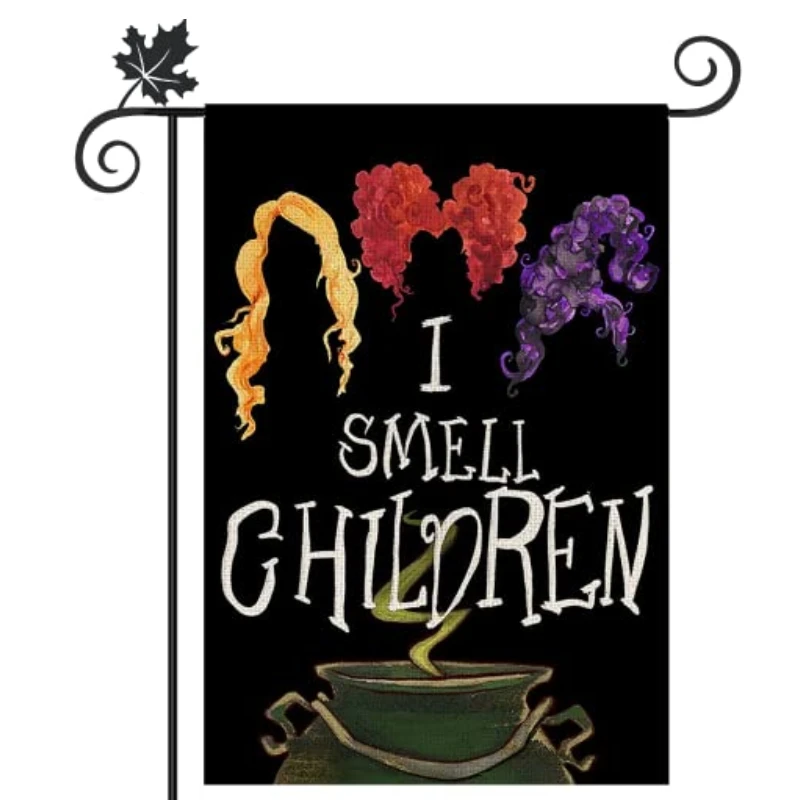 

Halloween Garden Flag Double Sided Outdoor Decor Yard Decorations for Home Outside Front Porch House Farmhouse