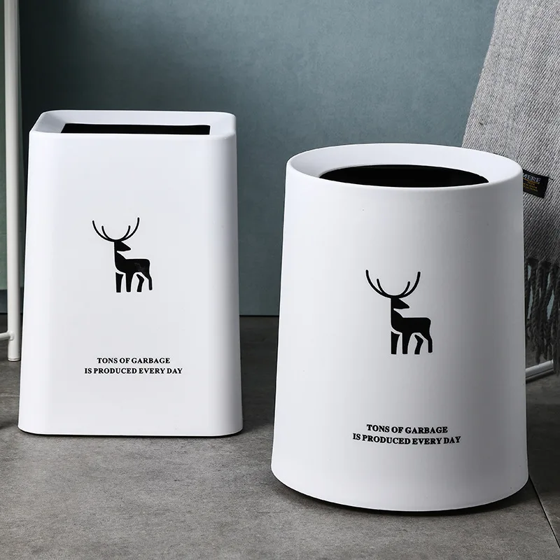 

Большая корзина для мусора для дома, спальни, кухни, гостиной, ванной комнаты, в скандинавском стиле, креативная, маленькая, простая, Совреме...