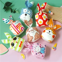1050pcslot cute rabbit ear bags cookie plastic bagscandy gift bag for biscuits snack baking favor jewelry packaging bags