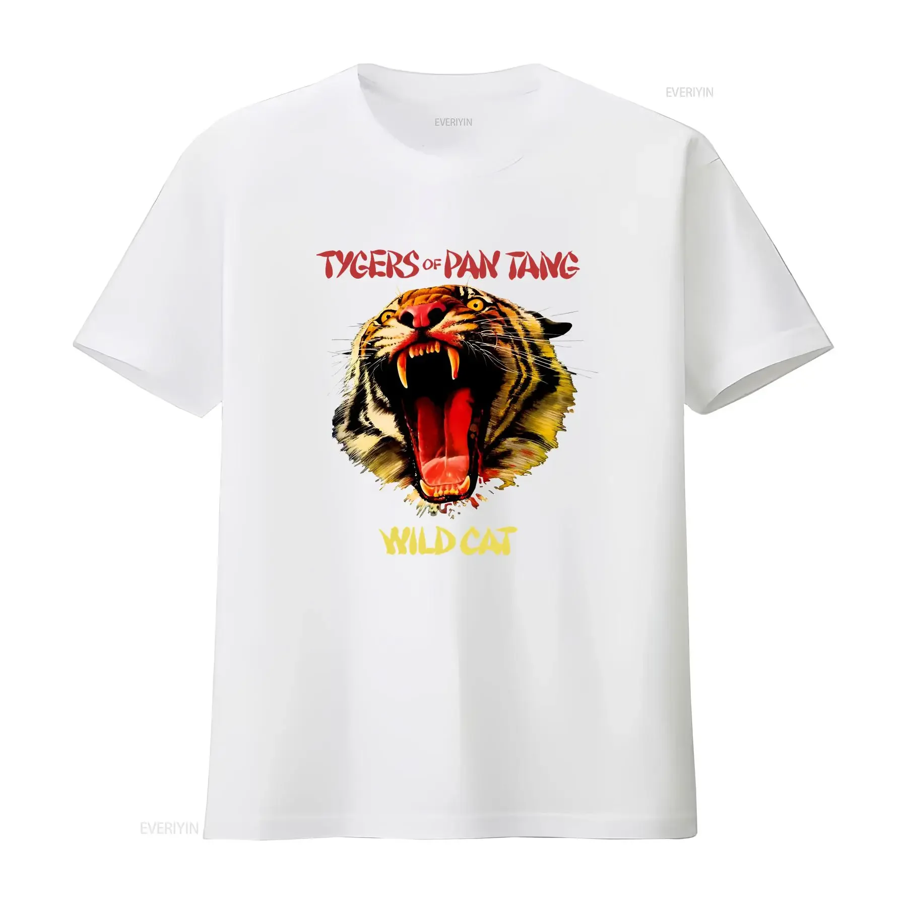 Фото Футболка Tygers Of Pan Tang Wild Cat, винтажная, для взрослых, размер S-5XL, MM1164, с эффектом потертости, слегка комфортная, мужская, модная, винтажная, мягкая. №4