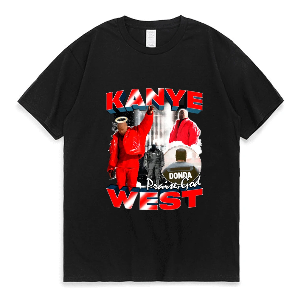 

Kanye West Donda Vintage T Shirt for Men Women Street Hip Hop Rap Black Crew Neck T-Shirt Short Sleeve Cotton Oversized Tees Top