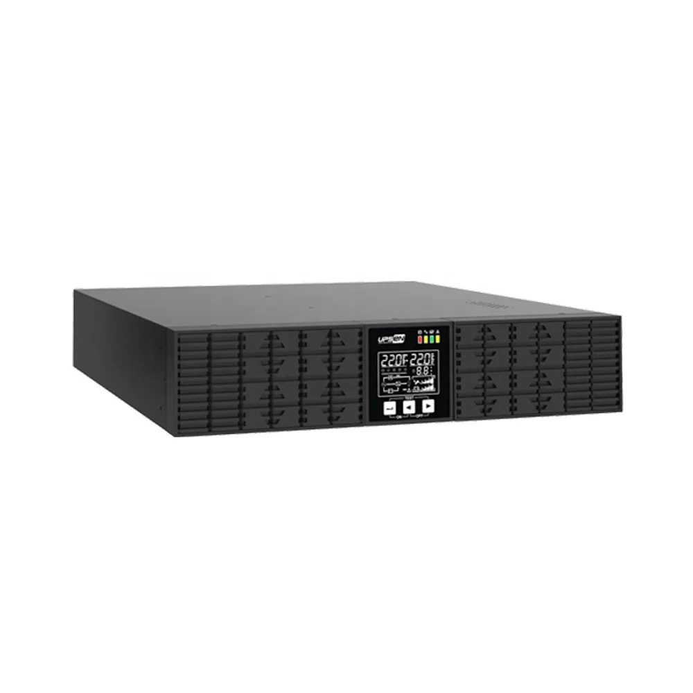 

Rack tower type conversion Design High Frequency Online UPS Output Power Factor up to 1.0 Manual Rotatable LCD Screen