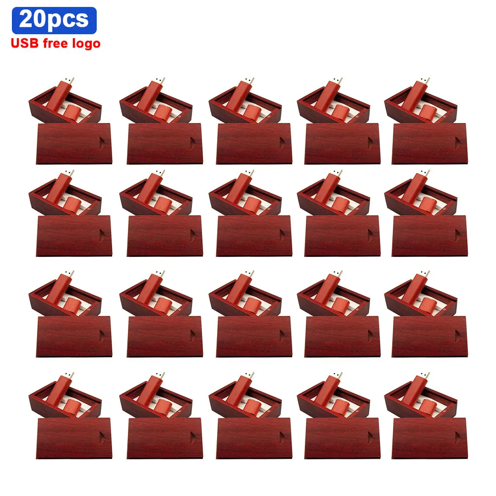 

20 pcs/lot Wooden USB Flash Drive natural wood pendrive 4GB 8GB 16GB 32GB 64GB 128GB Pen Drive Memory Stick photography gift