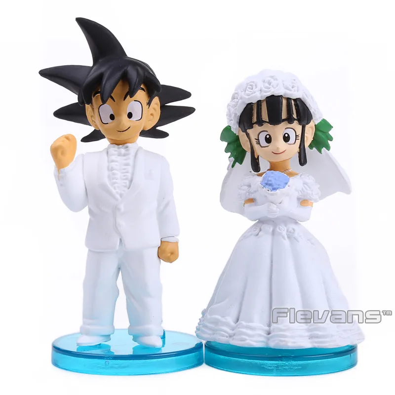 Goku & ChiChi Свадьба Ver ПВХ Фигурки игрушки куклы набор из 2 | Игрушки и хобби