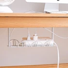 Подставка для хранения под столом, полка для кабеля, настольная подставка, подвесная стойка, отделка линий, органайзер для кабеля для дома и офиса