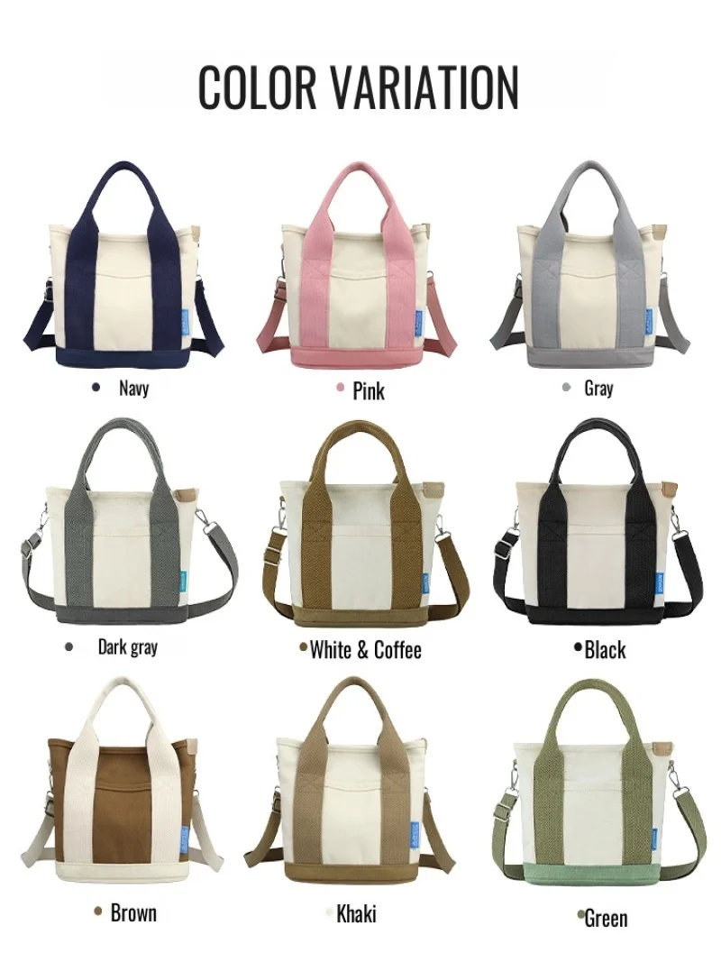 Большая Вместительная Высококачественная Холщовая Сумка В Японском Корейском