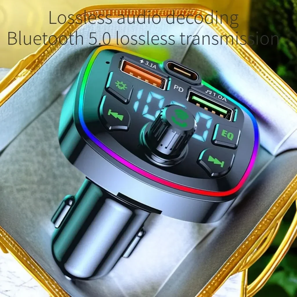 Q7 Двойной USB-порт Bluetooth 3.1A Автомобильное зарядное устройство Быстрая зарядка