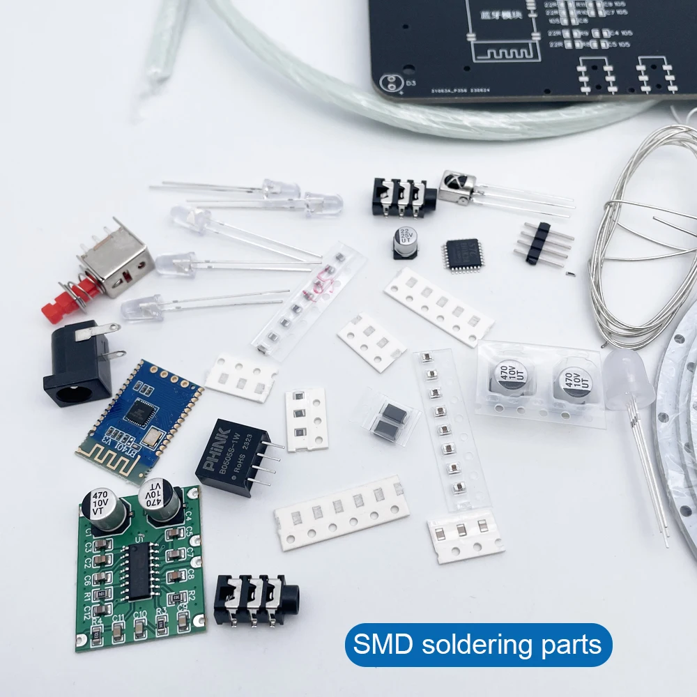 Электронный комплект для пайки своими руками WS2812 SMD светодиодное кольцо печатной