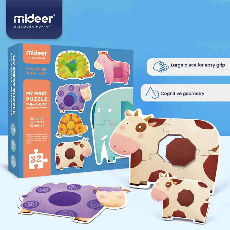 

MiDeer головоломка для детей Обучающие игрушки-пазлы Детские игрушки Обучающие бумажные игрушки для детей Подарки От 3 до 6 лет