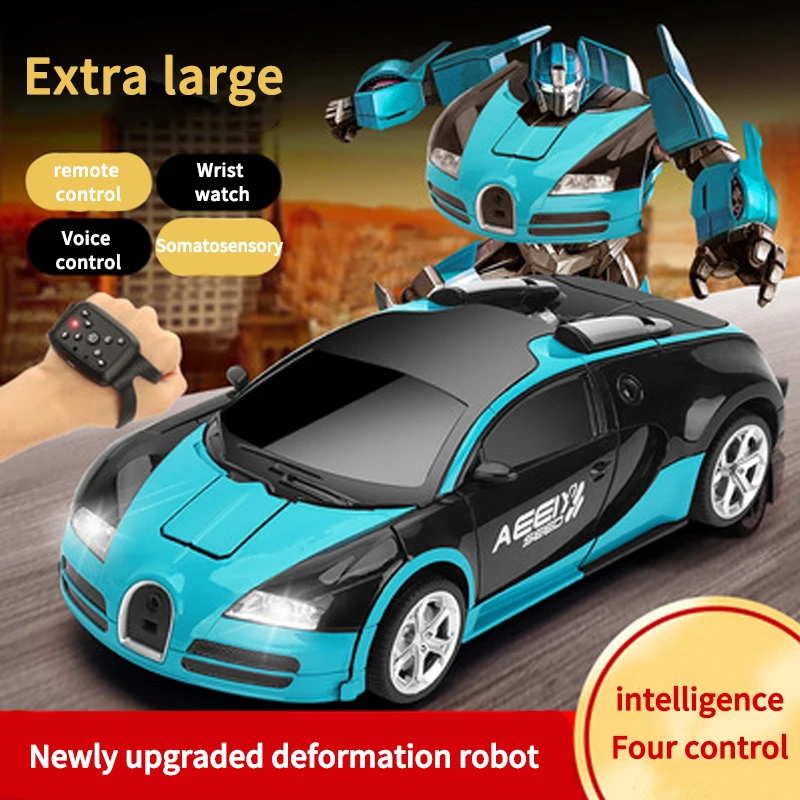 

Gesture Sensing Deformation Car Watch Control Automatic Transform Robot Simulation Model Car Diecasts Gift for Boys Kid Toy