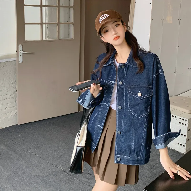 

Джинсовая рубашка для студенток, в стиле «Ретро»