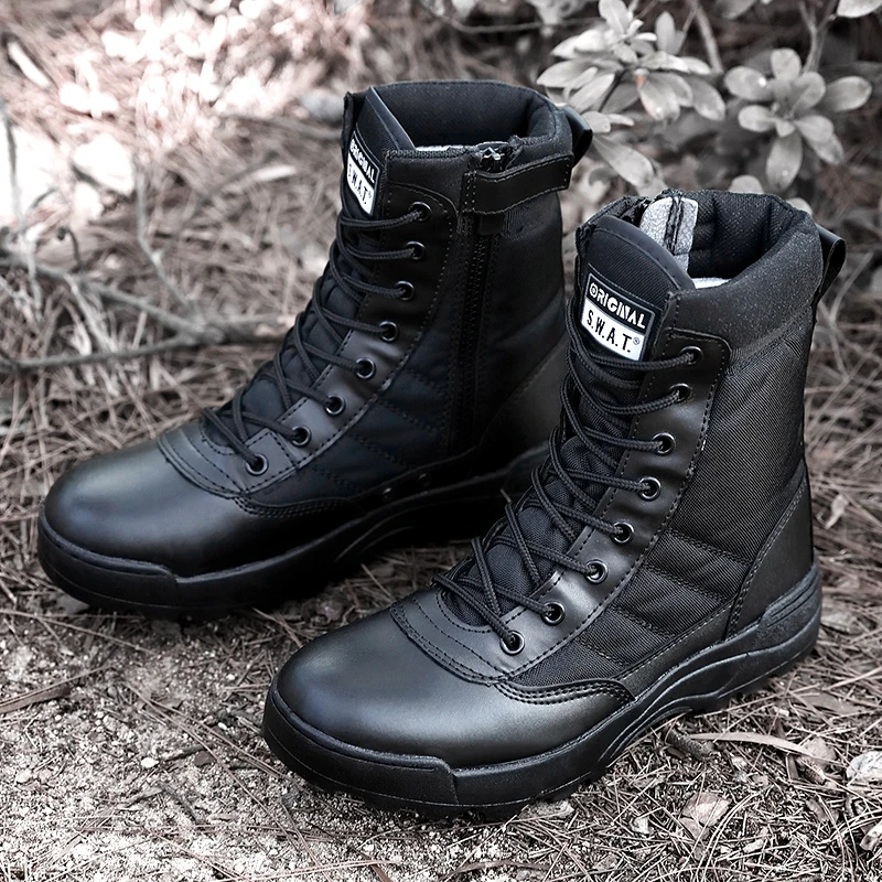 2022 PALDelphin Hiking Mountain Tactical Military Arm Combat Outdoor Shoes Boots for Men Women,Soft Durable Male Boots Big Size