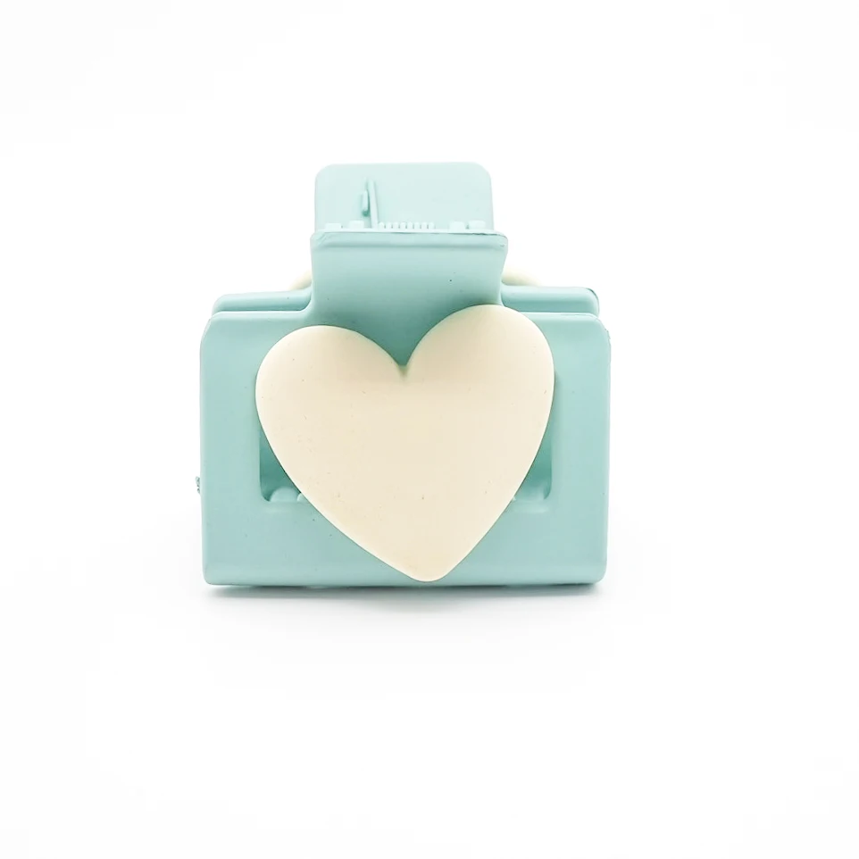 

blue white pink hair accessories korean heart hairpin back to school free shipping new collection