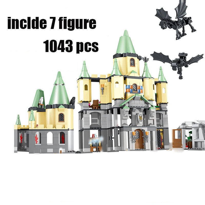 

1033 шт., Волшебный мир волшебников, школьная башня, замок, астрономическая комната, теплица 16029, строительные блоки, игрушка, совместимая с мод...