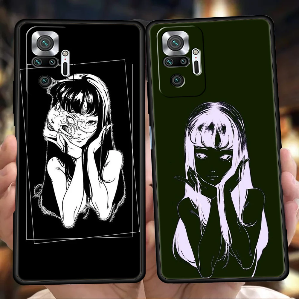 

Junji Ito Terror Horror Phone Case For Redmi 10c K50 Note 10 11 11T Pro 9 9s 8 8T 7 K40 Gaming 9A 9C 8A Pro Plus Silicone Shell