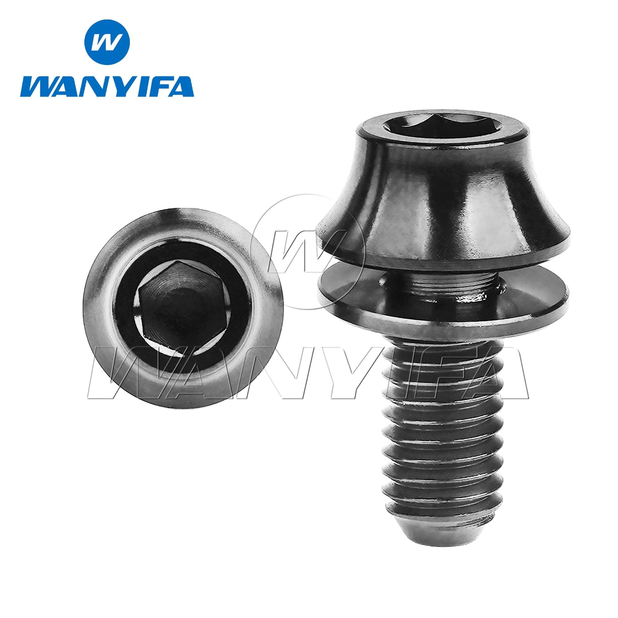 

Титановые болты Wanyifa M5x12 мм с шайбами, клетка для велосипедной бутылки с водой, крепежная шестигранная корзина для шоссейного/горного велосипеда, 4 шт./10 шт.