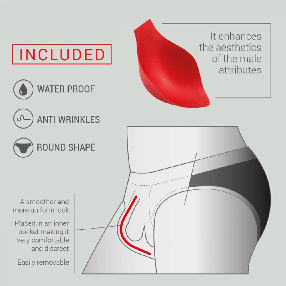15 г Высококачественные трусы для плавания улучшающие пени мужчин выпуклая сумка