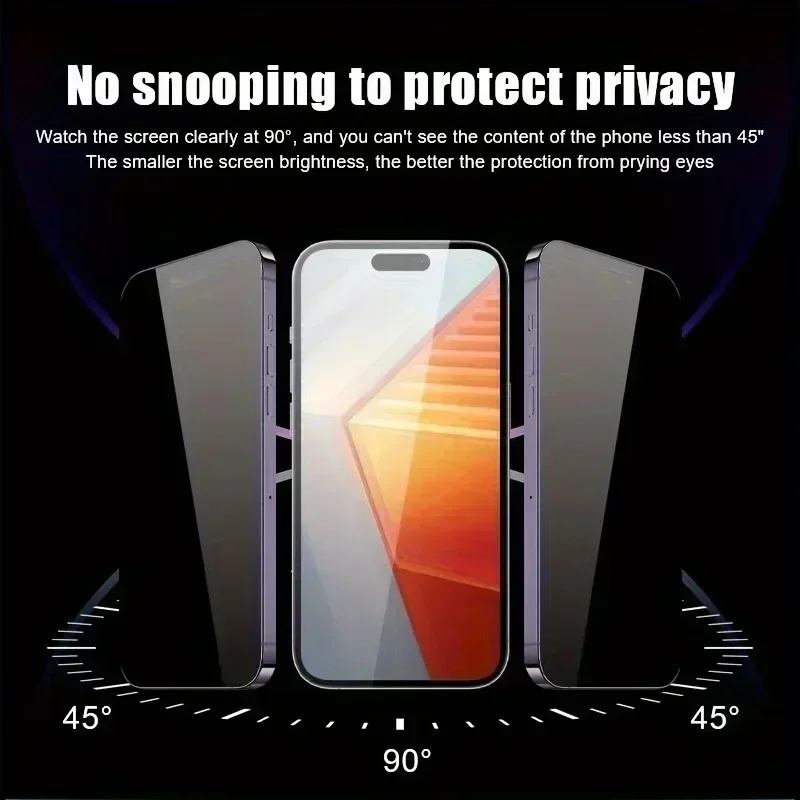 Фото Защитная пленка для экрана OPPO A16K A16S A17K A18 A20 A40M A57S A58 A38 4G A59 5G, антишпионская, из закаленного стекла, с защитой от пыли, для легкой установки №2