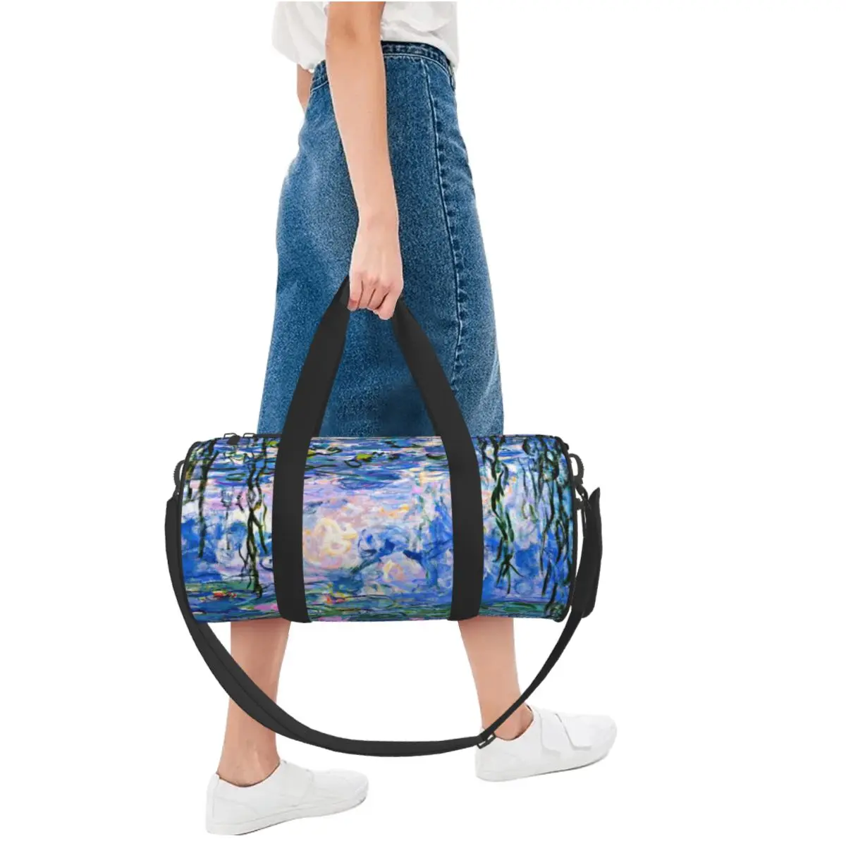 Спортивные сумки с цветочным принтом известная тренировочная Сумочка для