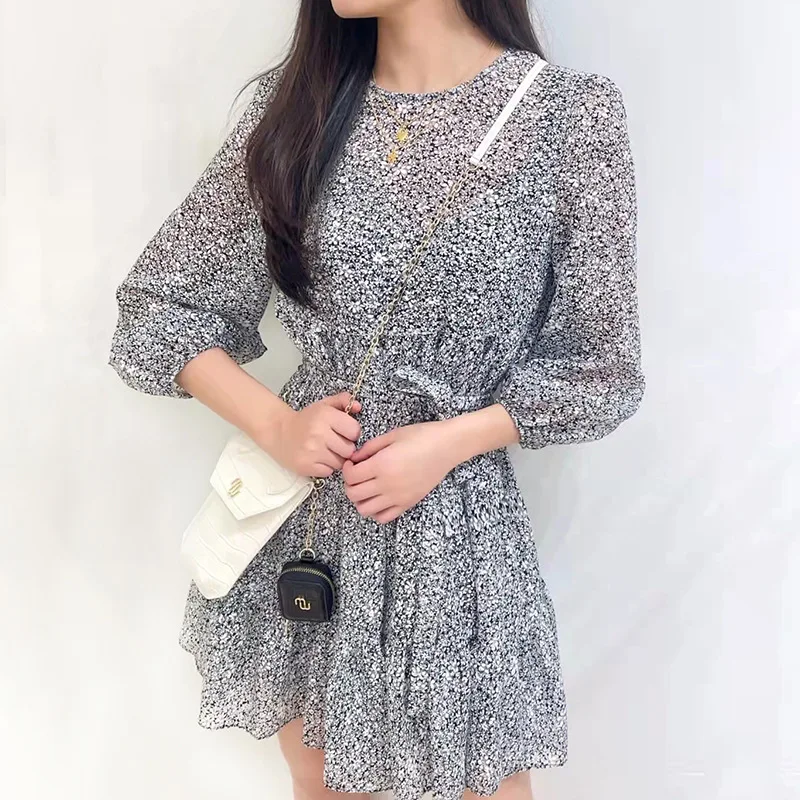 

New Dresses for Women Sandro Fashion Design Dress Early Spring Summer Woman Dress Three Quarter Sleeves Dresses Women Sandro