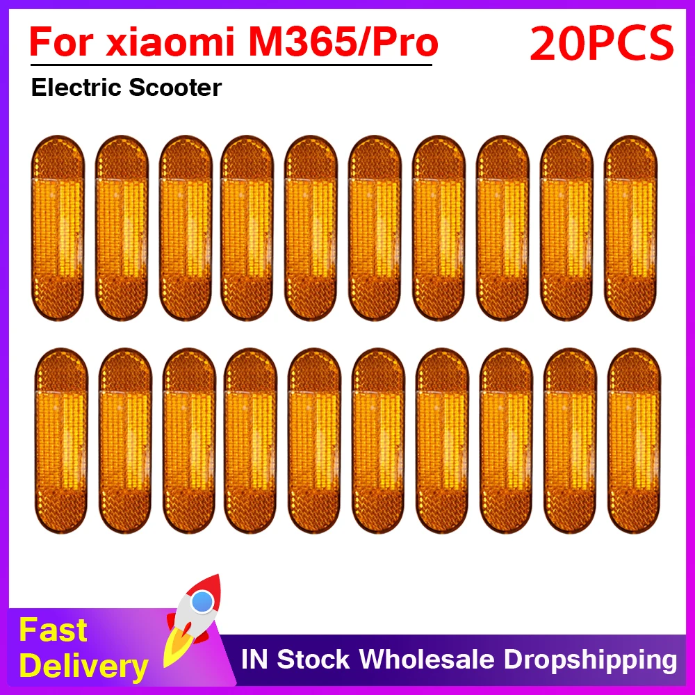 

20PC Reflector Safety Front ABS Reflective Tube Night Warning ReflectorsFor Xiaomi 1S Pro Pro2 M365 Electric Scooter Accessories