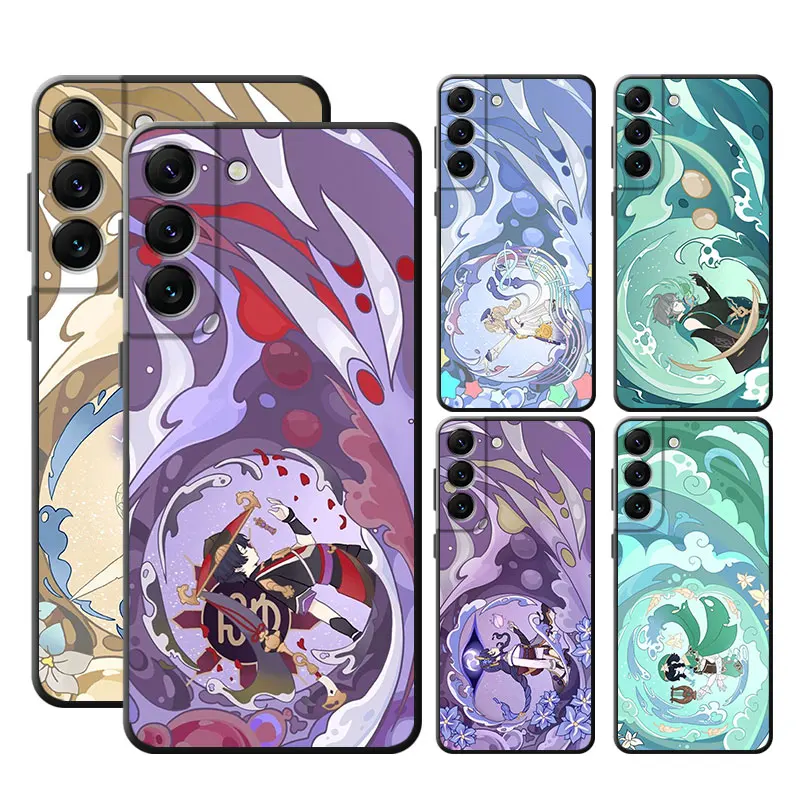 Genshin Impact Game Cover Phone Case for Samsung Galaxy S10e S22 S23 Ultra 5G S20 FE S10 S21 Plus S9 S7 S8 Silicone Funda