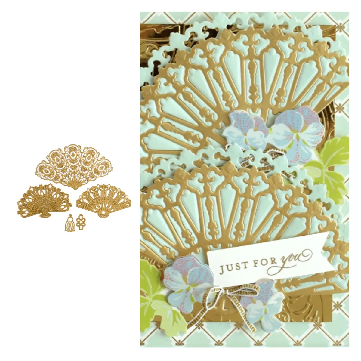 

Металлические Вырубные штампы в виде вентилятора, зернистое украшение, шаблон для тиснения, сделай сам, поздравительная открытка ручной ра...