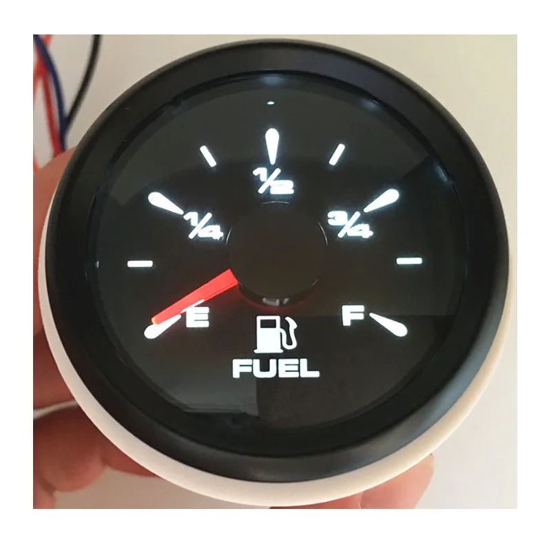 52 мм автоматические белые указатели уровня топлива 0-190 Ом 10-180 измерители для