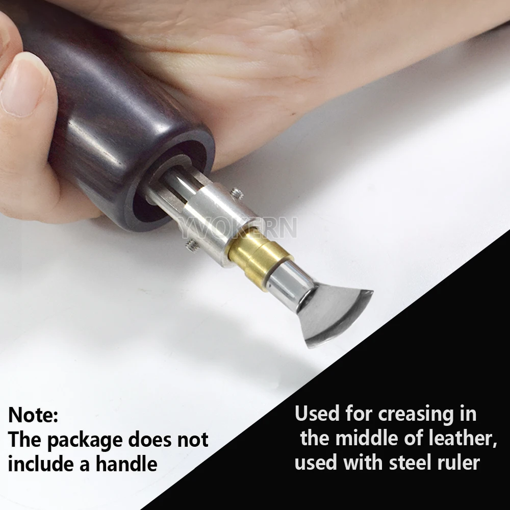 Купить Инструмент для сгибания кожевенного ремесла, наконечник для сгибания краев, секционная головка M5, резьба для изготовления изогнутых краев ...