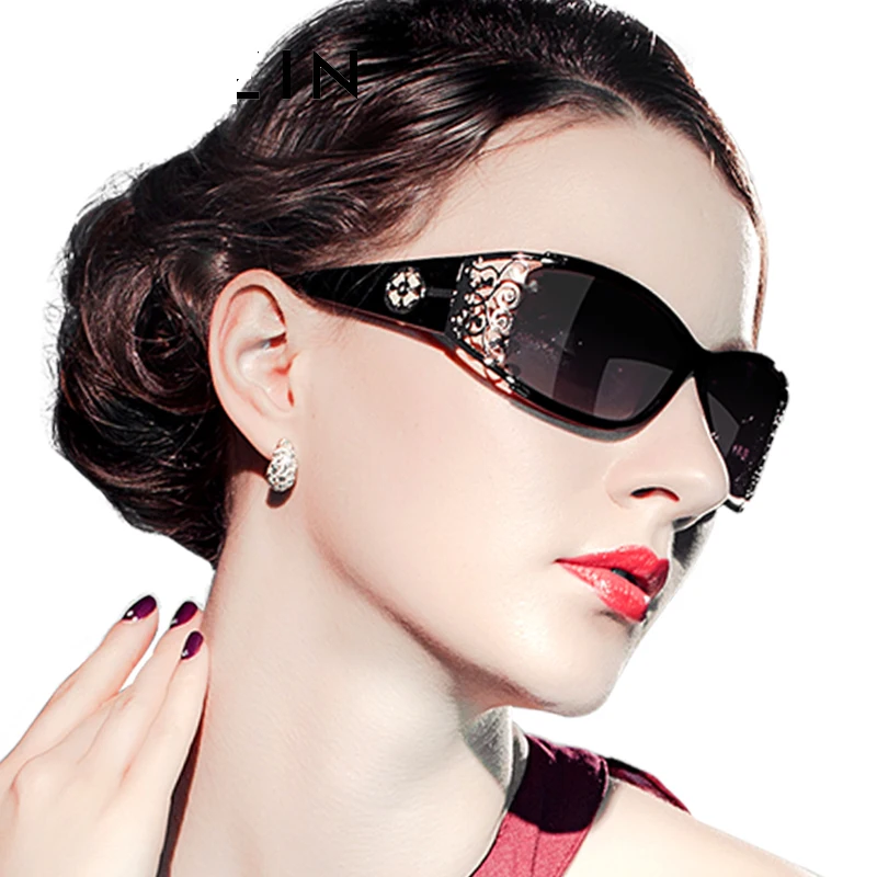 

Luxury Vintage Fashion Women Polarized Sunglasses Ladies Driving Dark Shades Hollow Lace Feminine Trendy UV400 Eyewear