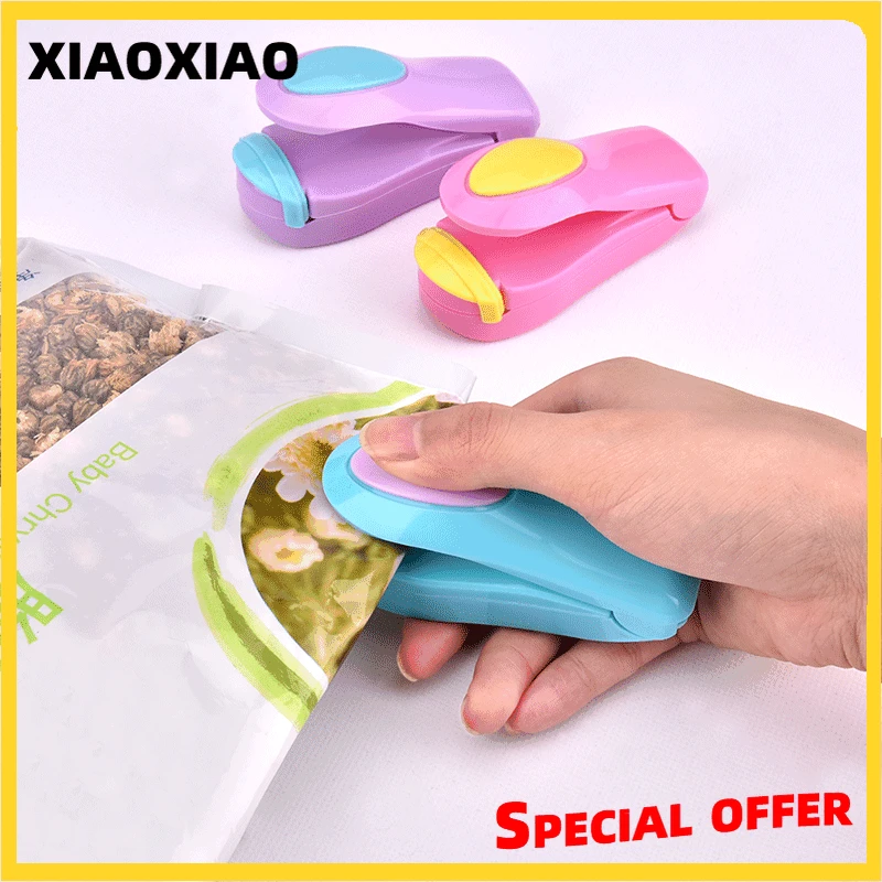 

Portable Mini Sealer Home Heat Bag Plastic Snacks Machine Food Packaging Kitchen Storage Clips Sealing Small Tool Cocina Gadgets