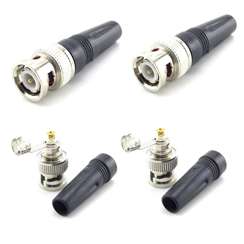 

10Pcs Bnc Male Connector For Twist-On Coaxial Rg59 Cable CCTV Solderless Plug Connector