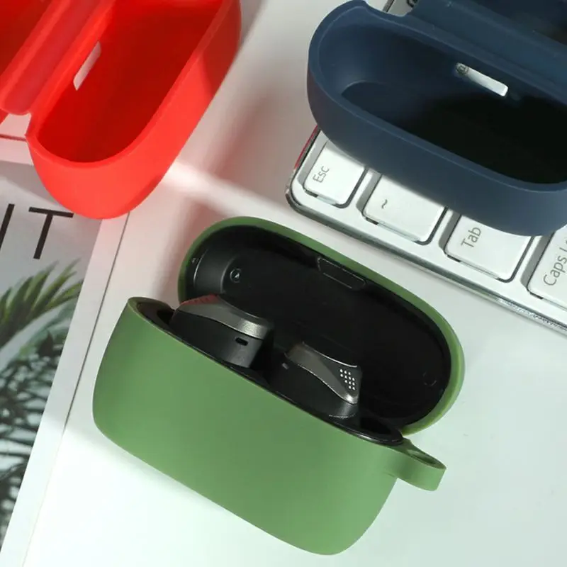 

Silicone Earphone Case Shockproof Protective Cover for Jabra Elite Active 75t