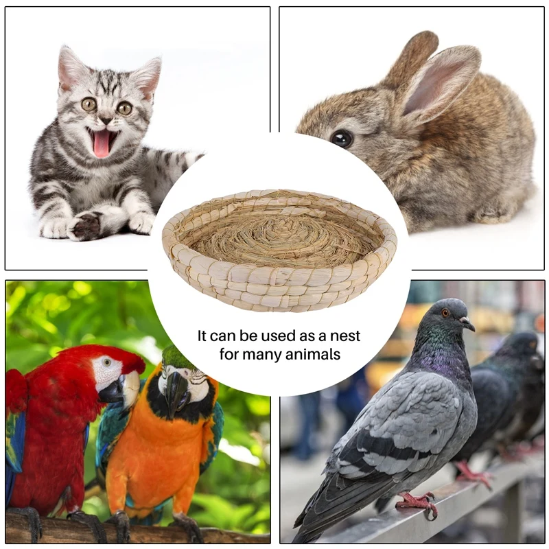 Птичье гнездо ручной работы кукурузные листья и соломенная инкубационная