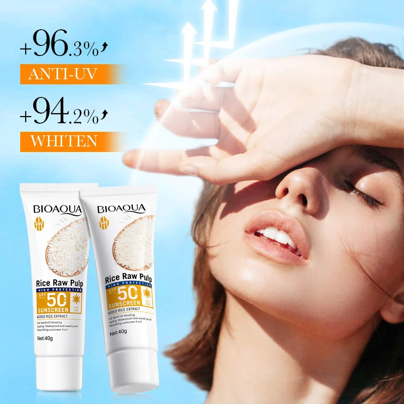 Фото Солнцезащитный крем для лица SPF 50+, защита для тела, солнечный лосьон, долговечный, нежирный, предотвращает солнечные ожоги, защита от ультрафиолета, солнцезащитный крем №1
