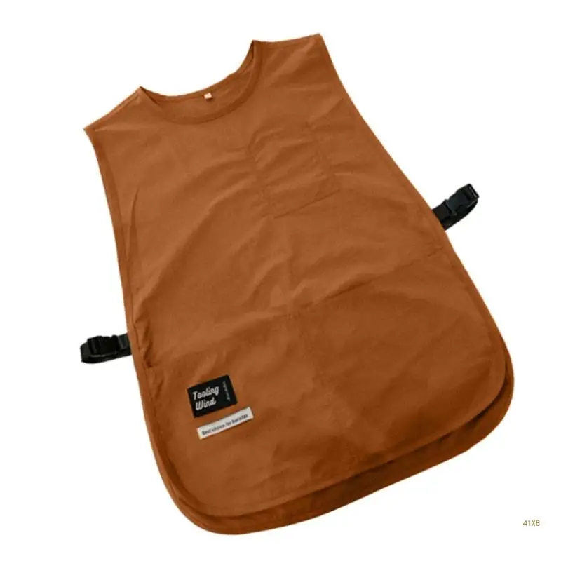 41XB Новый однотонный нейлоновый водонепроницаемый рабочий фартук типа жилета