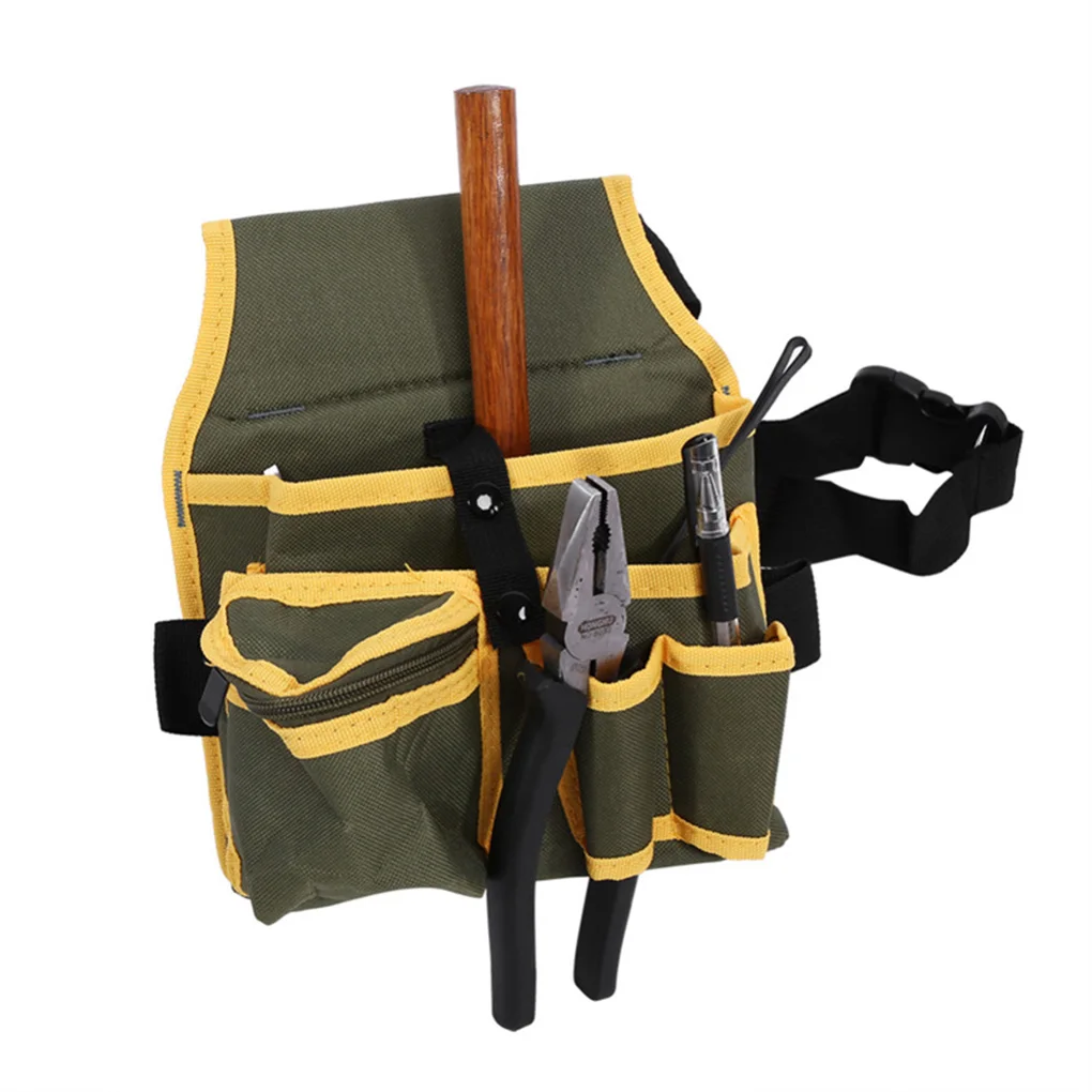

Canvas Tool Waist Bag Multi-pocket Replacement Stylish Tear-resistant Screwdriver Hammer Tape Pliers Storage Pouch Pack