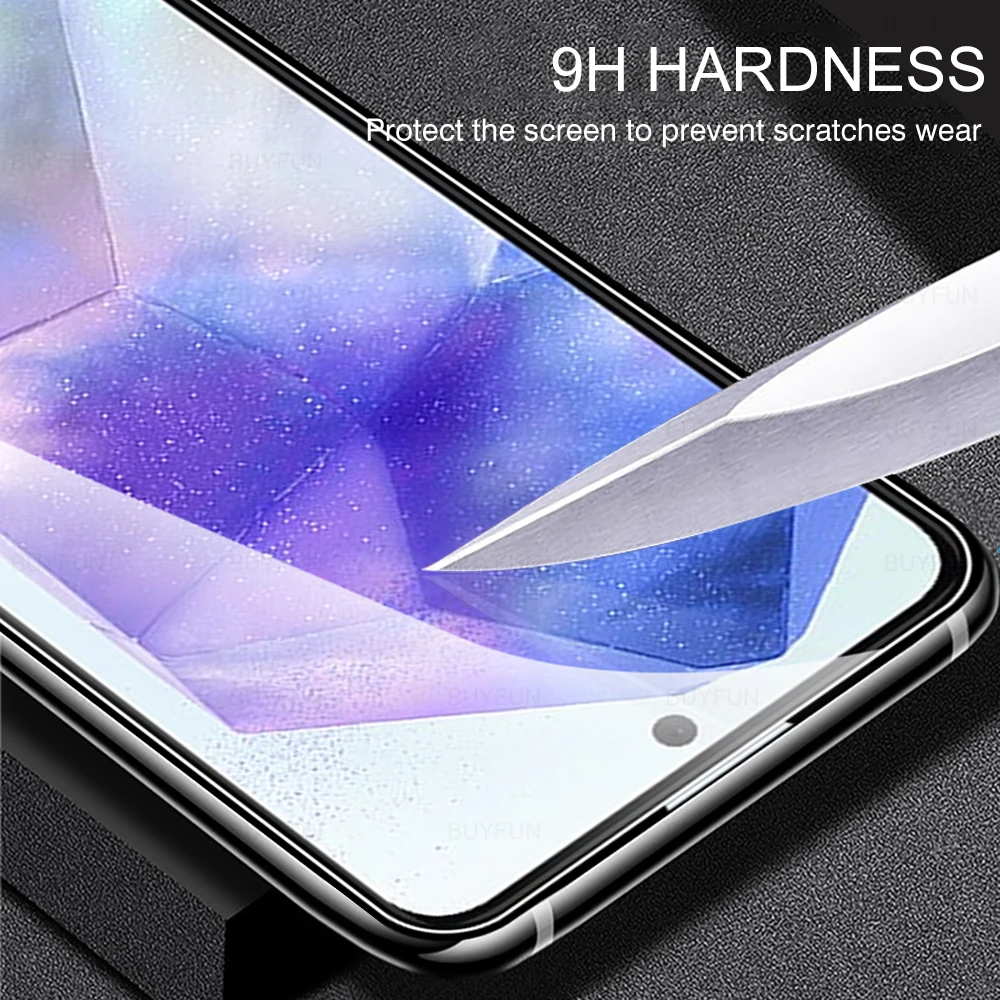 3 шт. Защитная пленка для экрана Samsung Galaxy A55 Защитное стекло Закаленная A15 A25 A35 a55 5G
