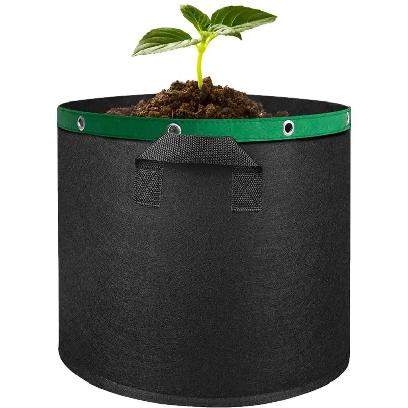 

Садовый растущий мешок, утолщенная Нетканая сумка с ручкой для выращивания саженцев, картофеля, клубники, уличный Тепличный