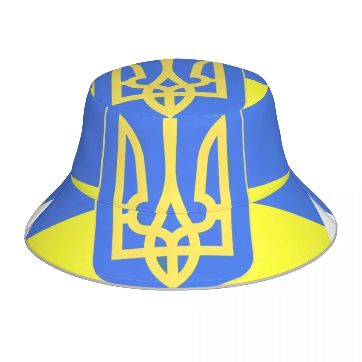 

CINESSD Flag Of The President Of Ukrain Reflective Bucket Hat Summer Hats Fisherman Hat Foldable Women Men Sunscreen Shade Caps