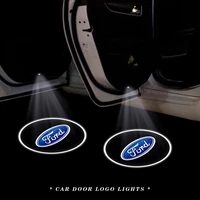led car door welcome light projector lamp auto logo emblem styling accessoies for ford c max expedition fiesta figo flex fusion