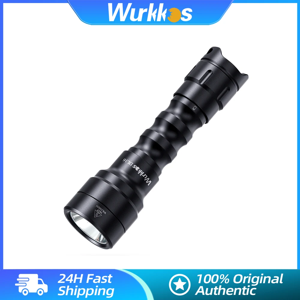 Wurkkos DL16 Перезаряжаемые EDC подводное плавание факел 2000LM SST40 Led лампы 18650 открытый