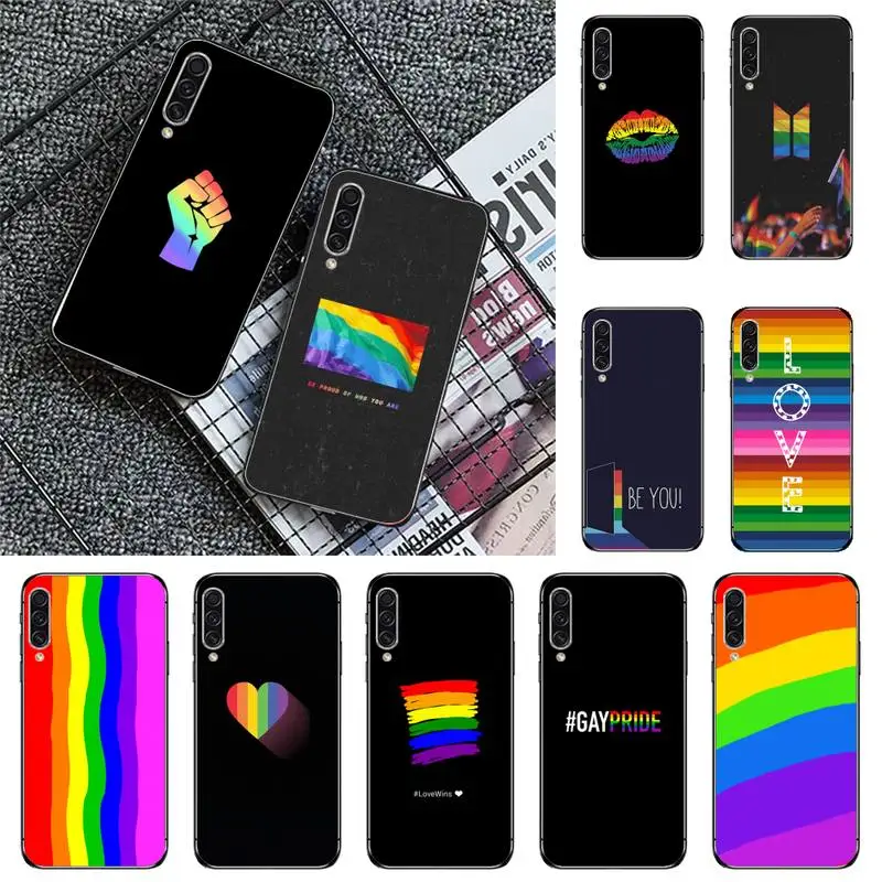 

Rainbow Gay LGBT colorful pattern Phone Case For Samsung galaxy A S note 10 12 20 32 40 50 51 52 70 71 72 21 fe s ultra plus