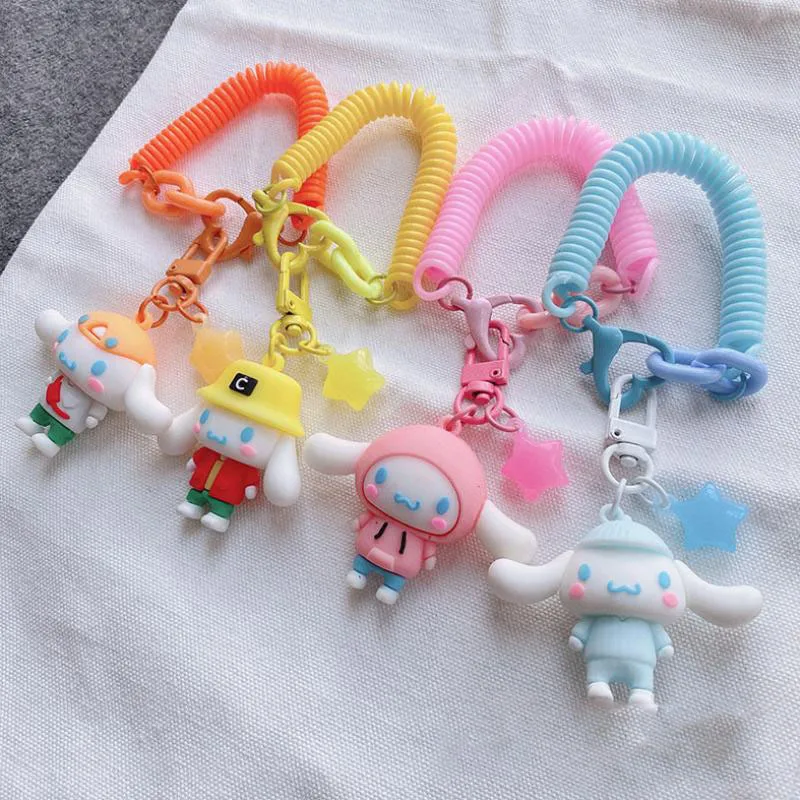 

Kawaii Sanrio Key Chain Cinnamoroll Cartoon Cute Bag Mobile Pendant Animation Creative Accessories Girls' Birthday Gift