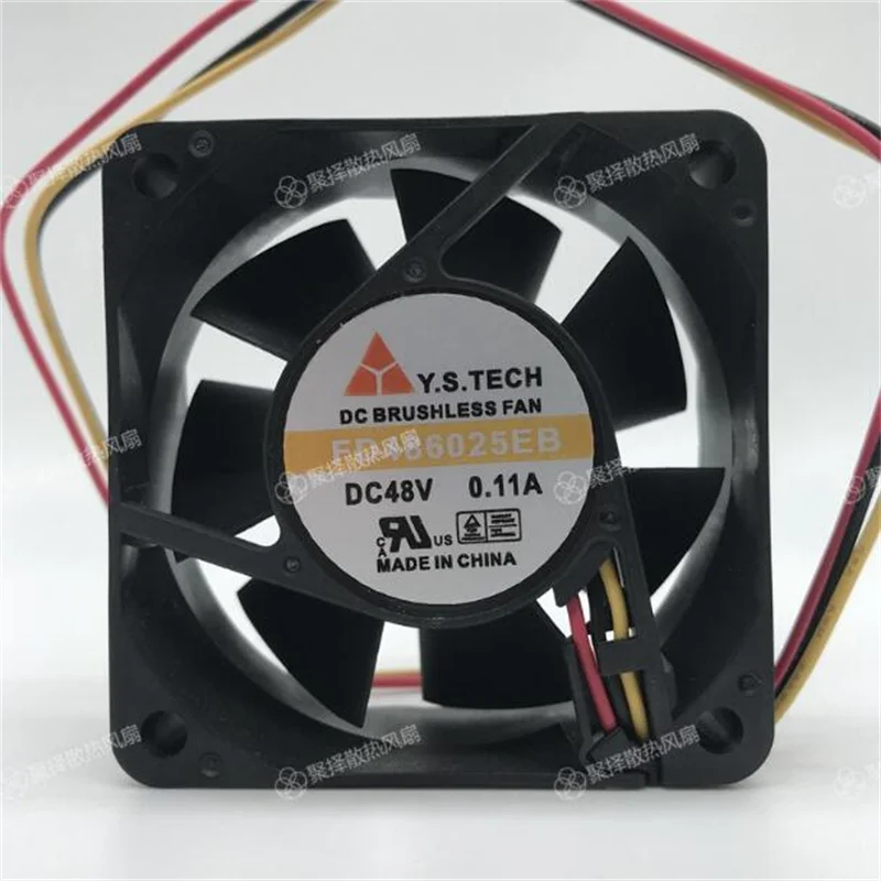 Оптовый вентилятор: оригинальный FD486025EB 6025 6 см 48 В 2/3 а проводной охлаждающий вентилятор