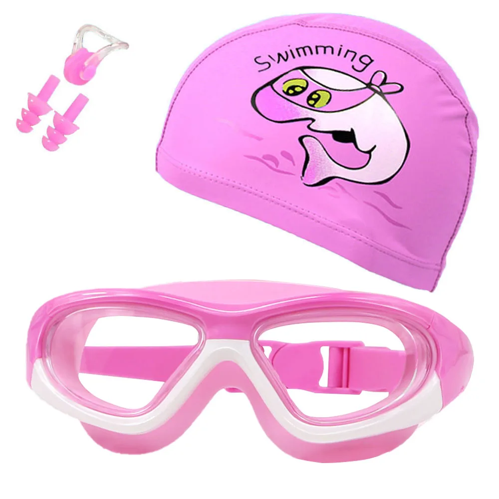 

Силиконовые очки для плавания, детские очки для плавания, бассейна, водного спорта, цветные водонепроницаемые противотуманные очки для дай...