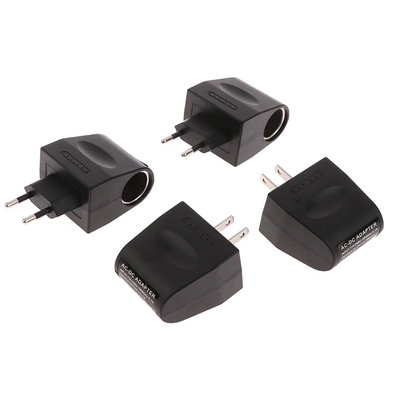 

AC To DC 12V 220V Wall Power EU Plug Car Cigarette Lighter Adapter Wall Power Socket Plug Adapter