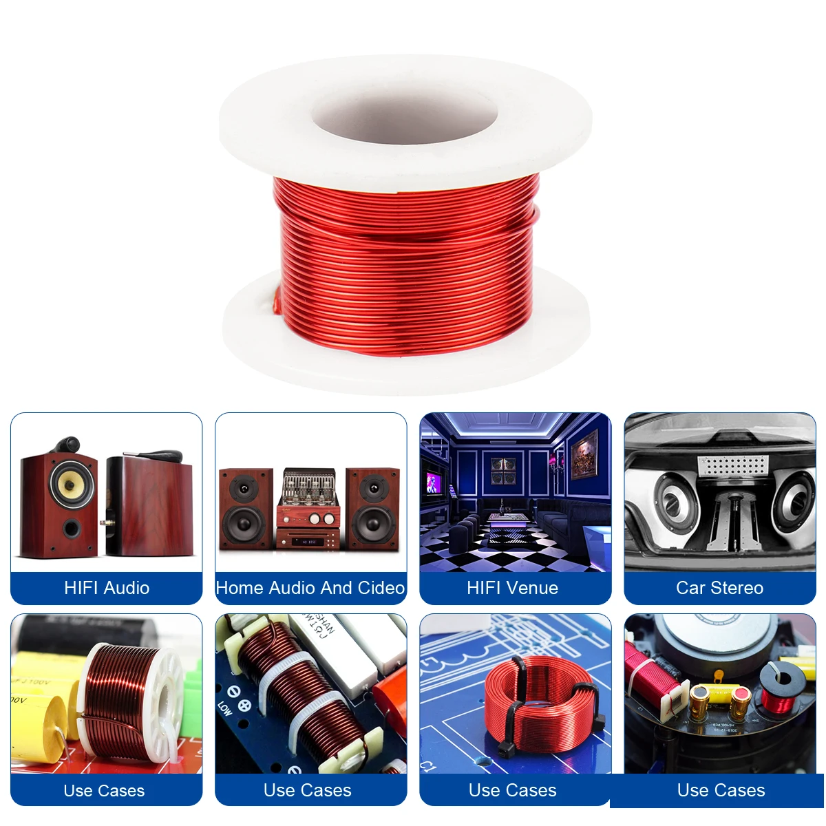 1 шт. катушка индуктора 0 7 мм 1-2.0MH DIY спикер Кроссовер Индуктор бескислородная медь