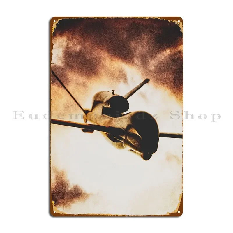 Металлическая вывеска Angry Drone