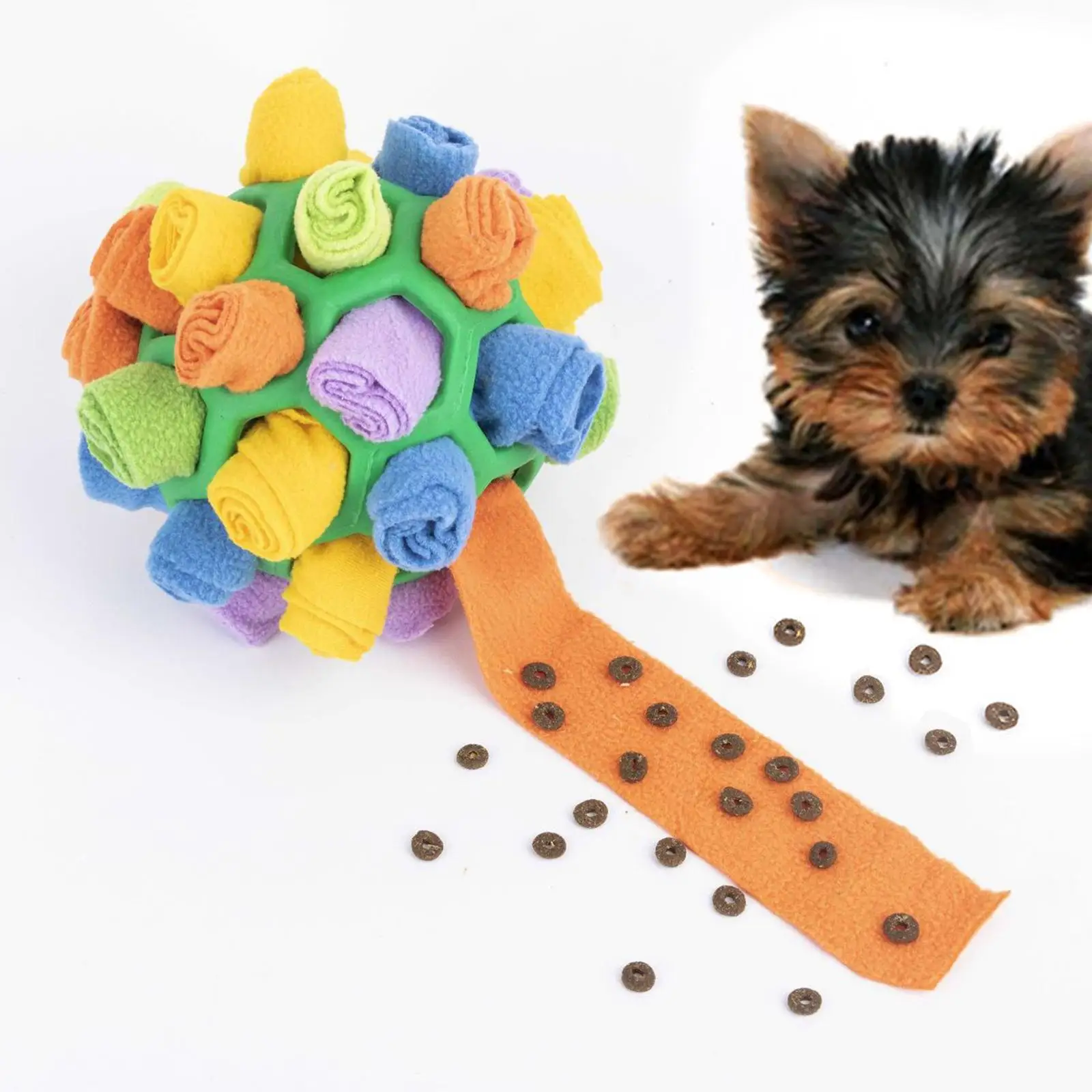 

Interactive Dog Puzzle Toys Encourage Natural Foraging Skills Portable Pet Snuffle Ball Toy Slow Feeder Training Educational Toy